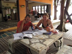 Ploeteren voor het examen