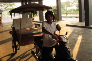 Cambodja, Een ander soort tuk tuk.