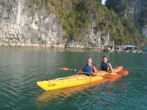 Kayakken Halong Bay