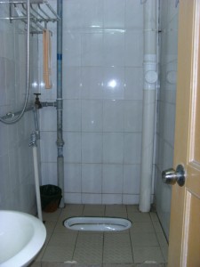 Badkamer mer droptoilet.