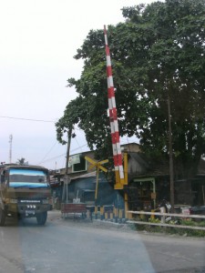 Prorail spoorboom model oud