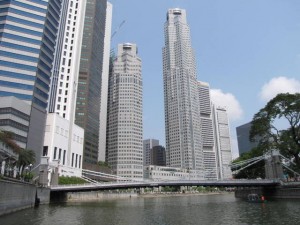 Zich vanaf de Singapore river