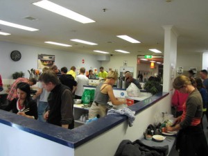 Druk in de keuken...