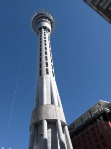 De skytower in auckland.