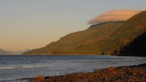 Zonsondergang op de "Tafelberg"