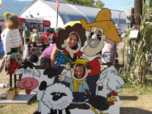 Familiefoto op de Salmon Fair