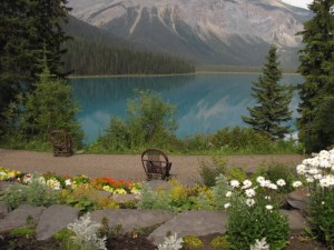 Uitzicht naar Emerald lake.