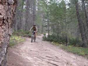 Rhianne daalt steil af.