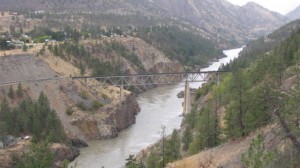 De treinbrug bij Liliooet