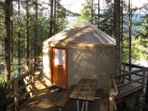 Onze Canadese yurt