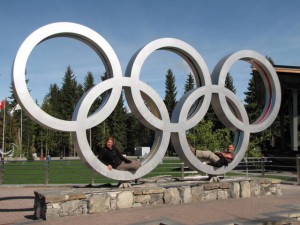 De Olympische ringen van Whistler