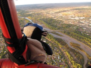 Ook Koen geniet van het uitzicht