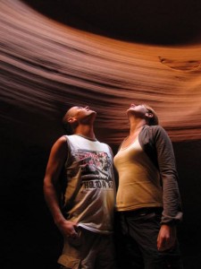 Samen in de Antilope Canyon