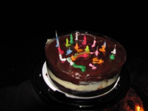 De verjaardagstaart