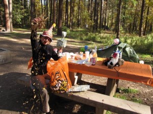 Uitpakken van de Halloweenzakken, wat een bladerfeest!