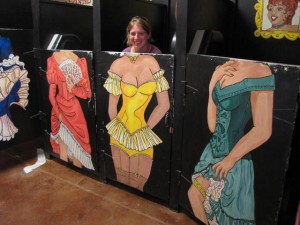 Rhianne in een Amerikaans pashokje