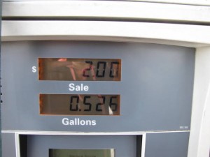 Tanken voor twee dollar