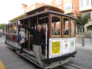 Hangend aan de streetcar