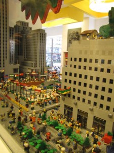 Een stuk stad nagebouwd.