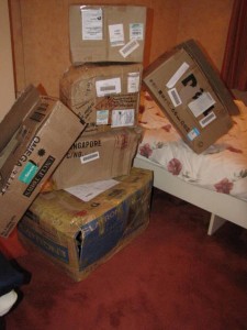 Even wat doosjes uitpakken.