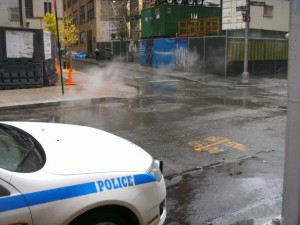 Rook uit een put, een echte filmset...